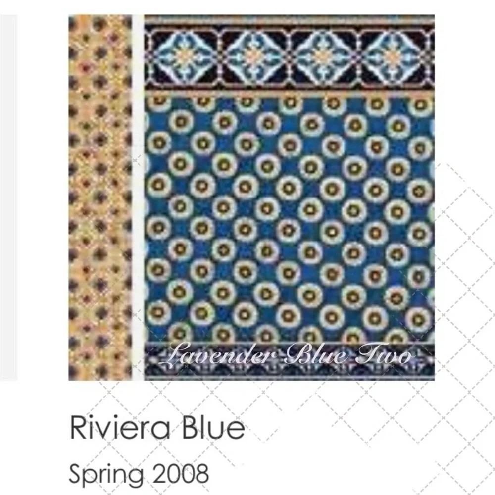 New VERA BRADLEY Riviera Blue 2008! Hugs-n-Kisses Photo Holder Blue Yellow Y2K